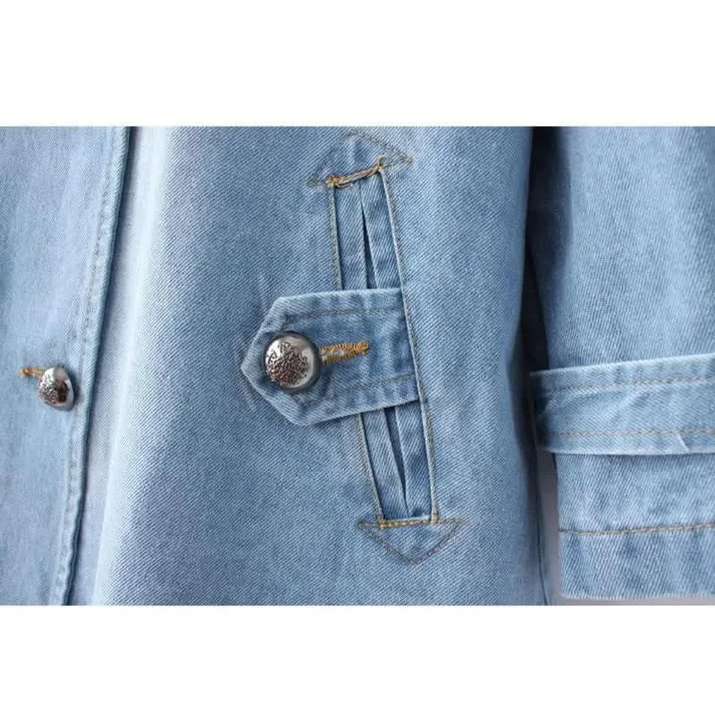 Everyday Denim Cape Coat