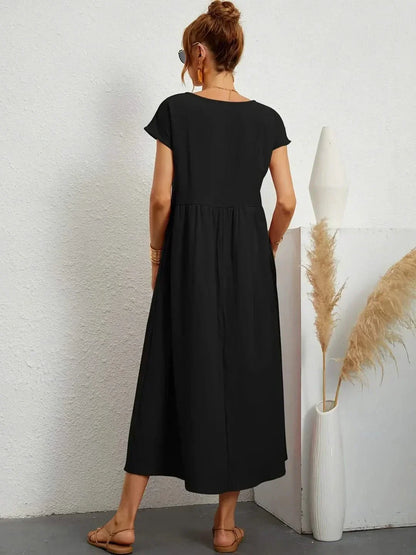 AVA LUXE FLUID MIDI DRESS