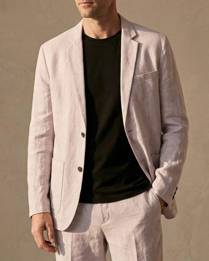 ENZO REFINED LINEN SUIT