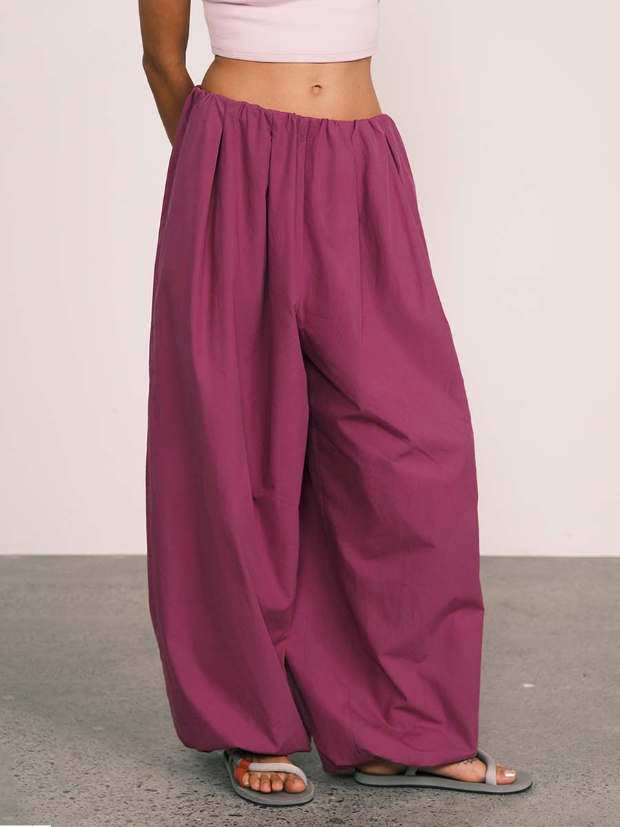 Relaxed Tencel-Cotton Tapered Drape Pants