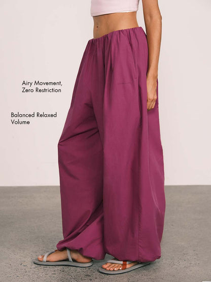 Relaxed Tencel-Cotton Tapered Drape Pants