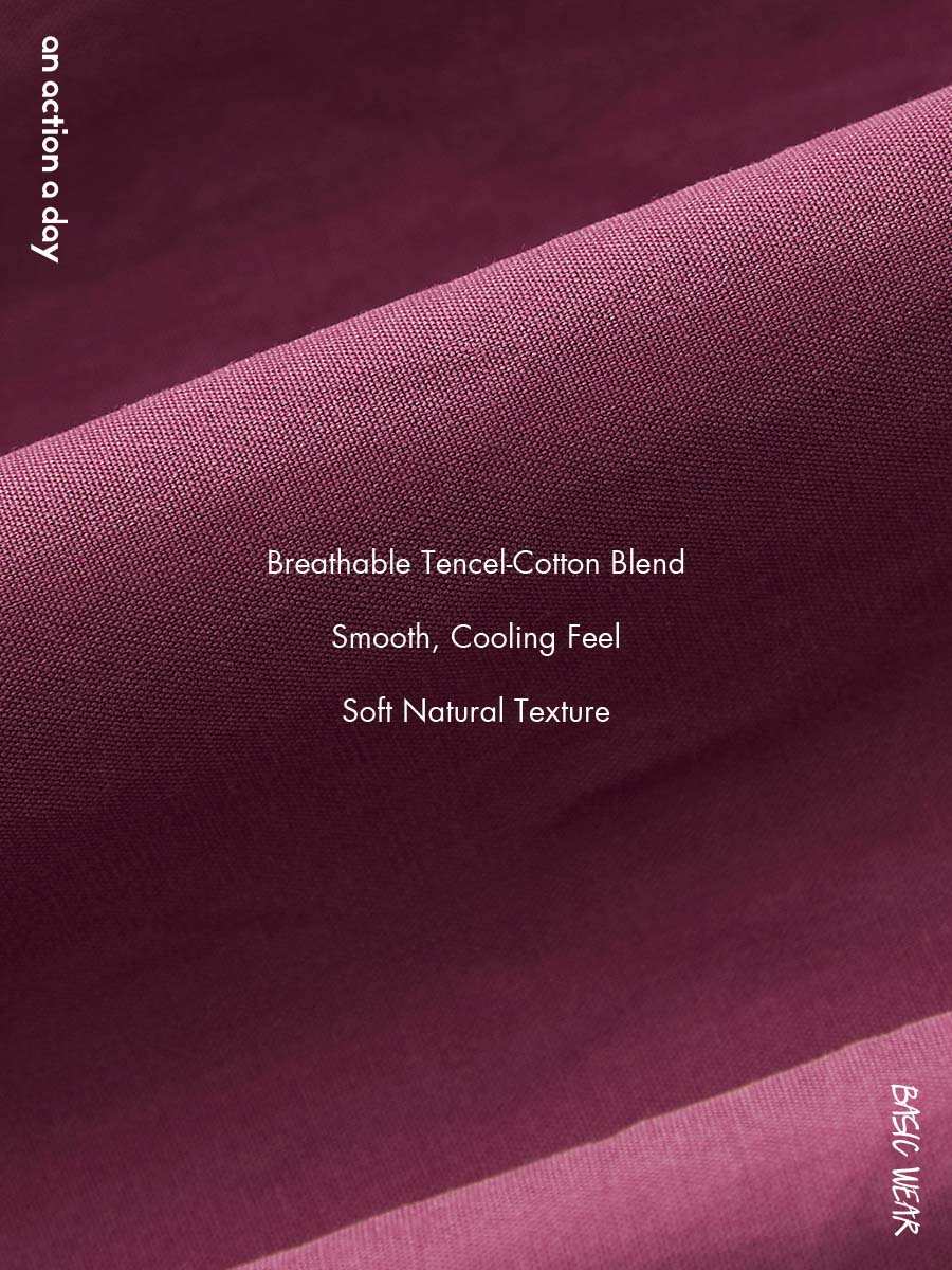 Relaxed Tencel-Cotton Tapered Drape Pants