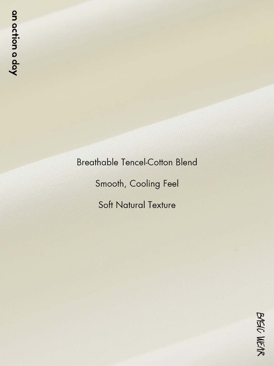 Relaxed Tencel-Cotton Tapered Drape Pants